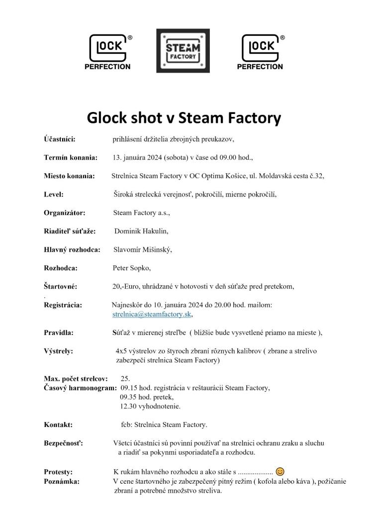 GLOCK shot v STEAM FACTORY