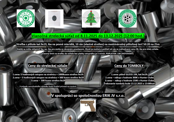 VIANOČNÁ STRELECKÁ SÚŤAŽ